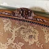 Louis XV Bench In Carved Beech And Moulded Corbeille File, 18th Century