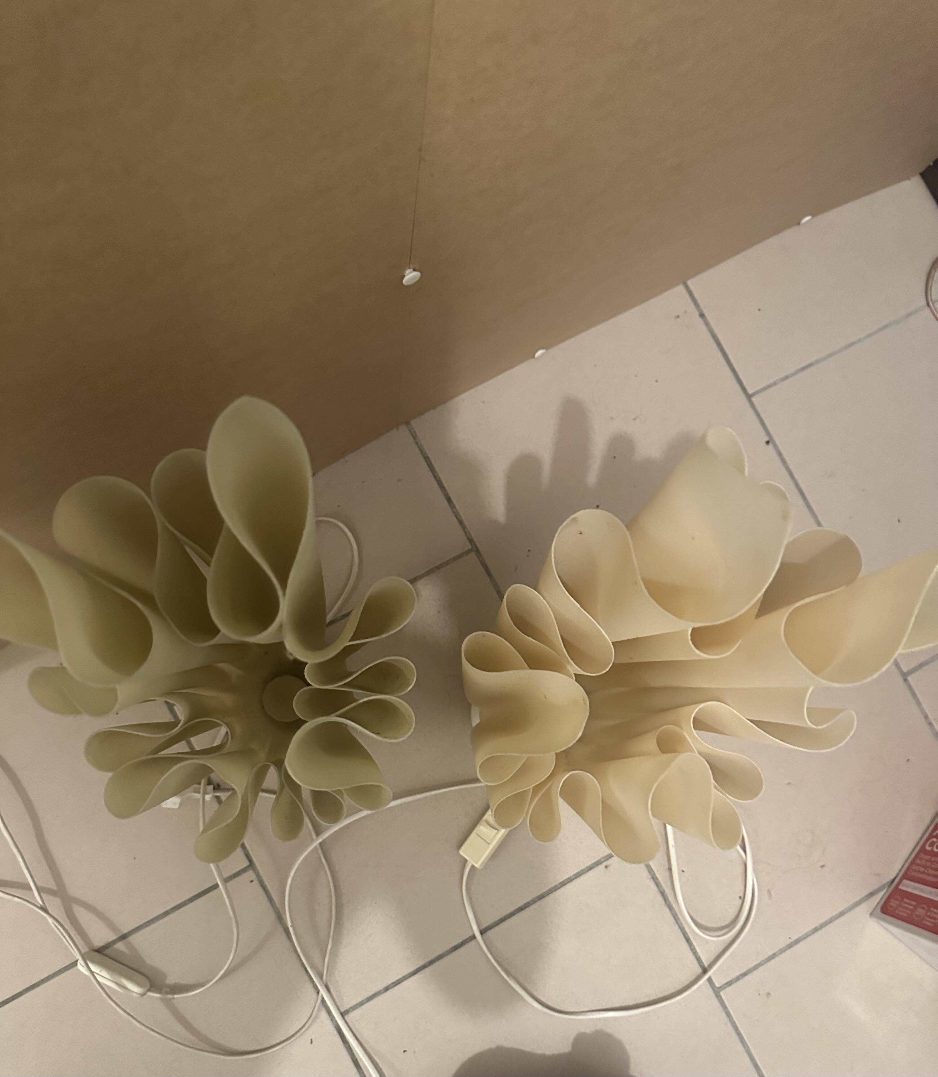 Set of 2 bedside lamps model Athena