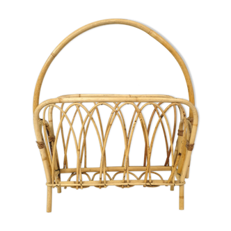 70s rattan magazine door