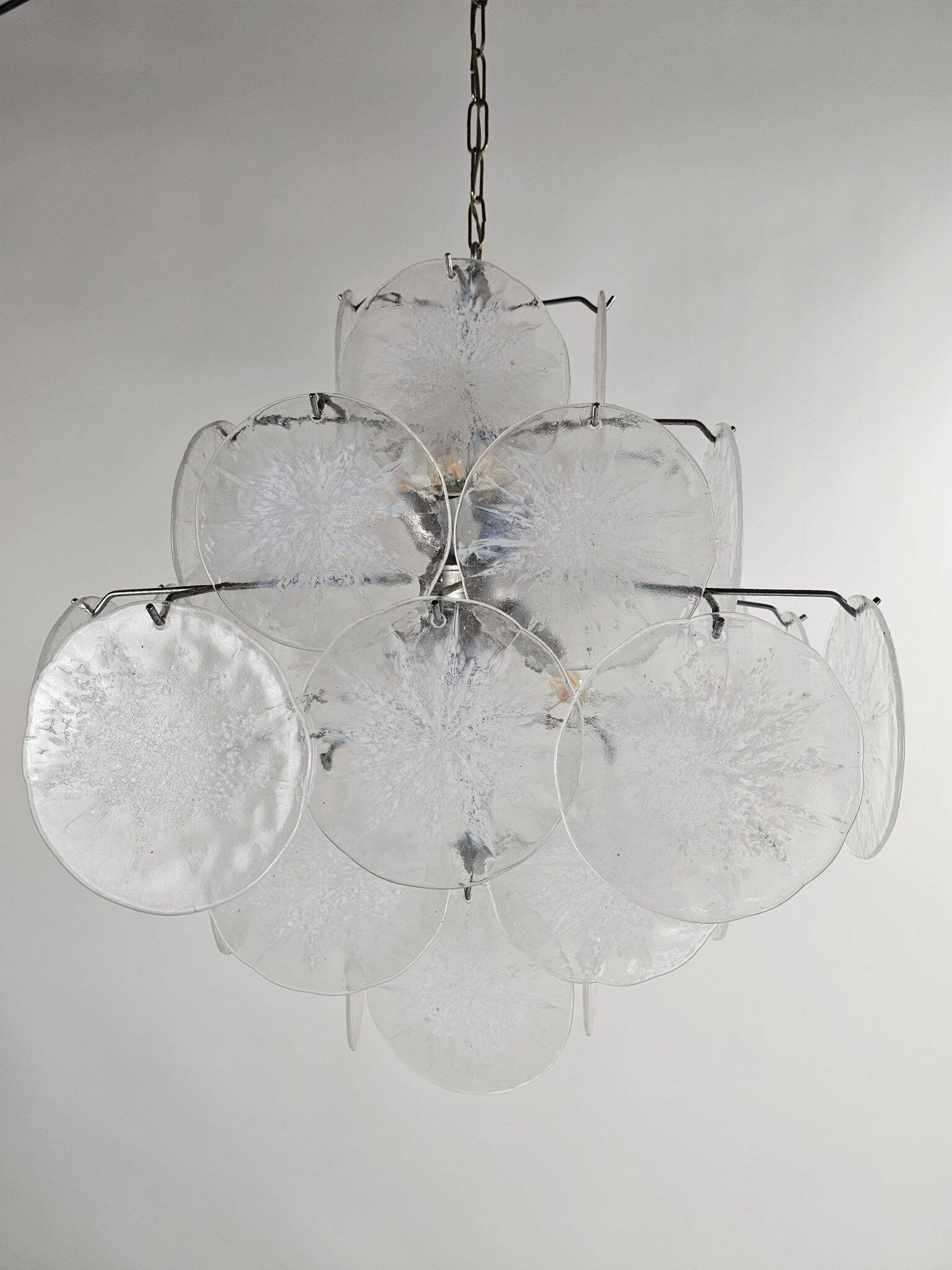 Grand lustre en verre Vistosi Flocon de neige