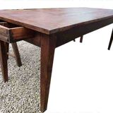 Farmhouse table in chene 200cm + 2 benches