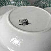 Lot of 6 hollow plates digoin sarreguemines model "leïla" years 30-40