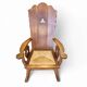 High back / monastery / rush seat armchair 1950s