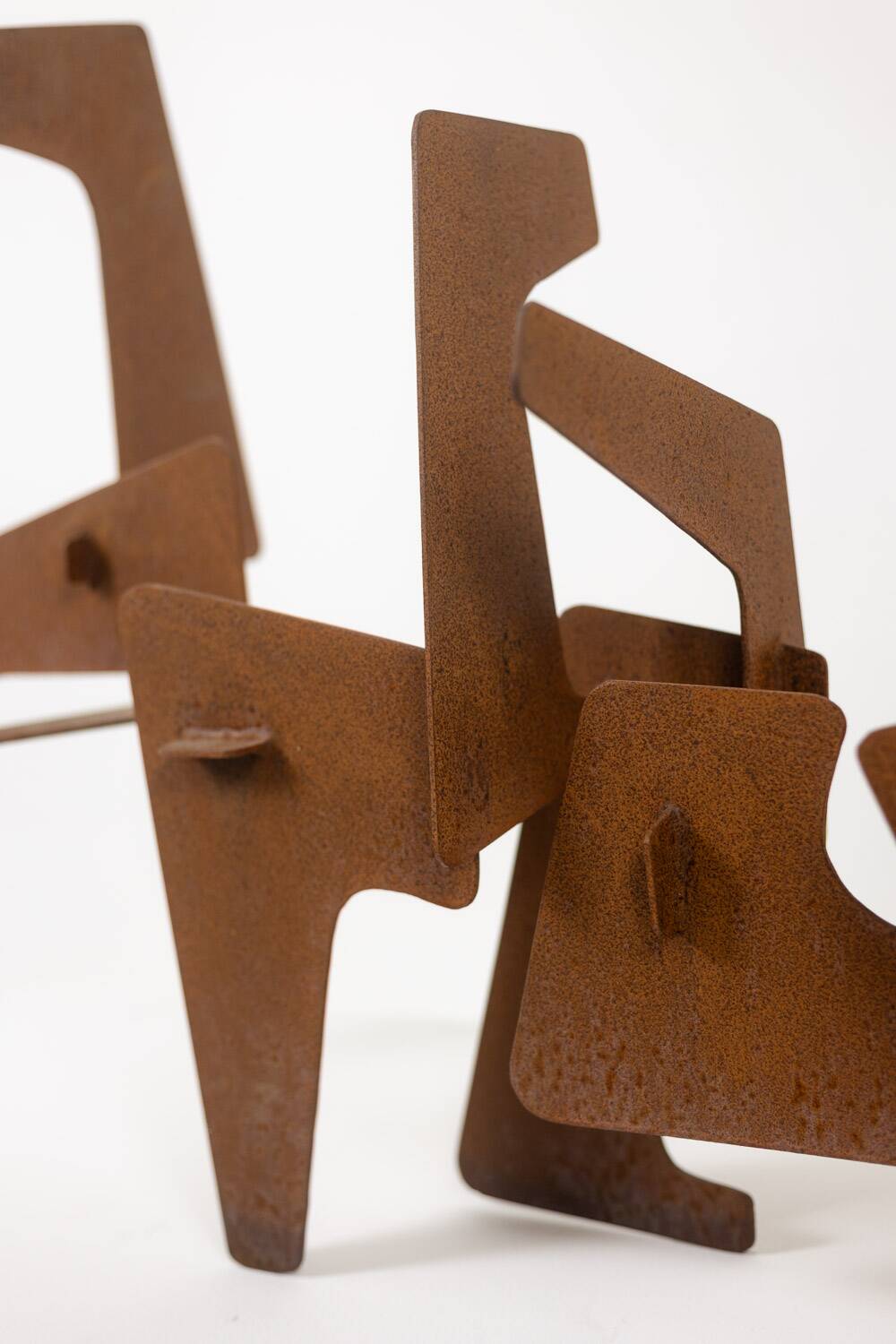 MPCEM. Abstract sculpture in corten steel. Unique piece, 2014.