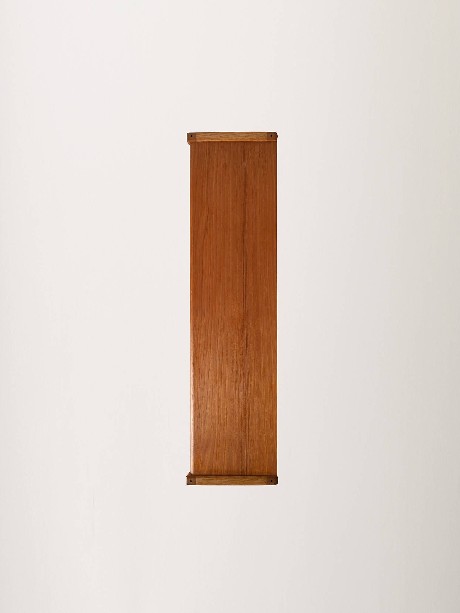 Scandinavian oak and teak bookshelf with adjustable shelves