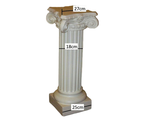 Ionic column 1 m in reinforced plaster