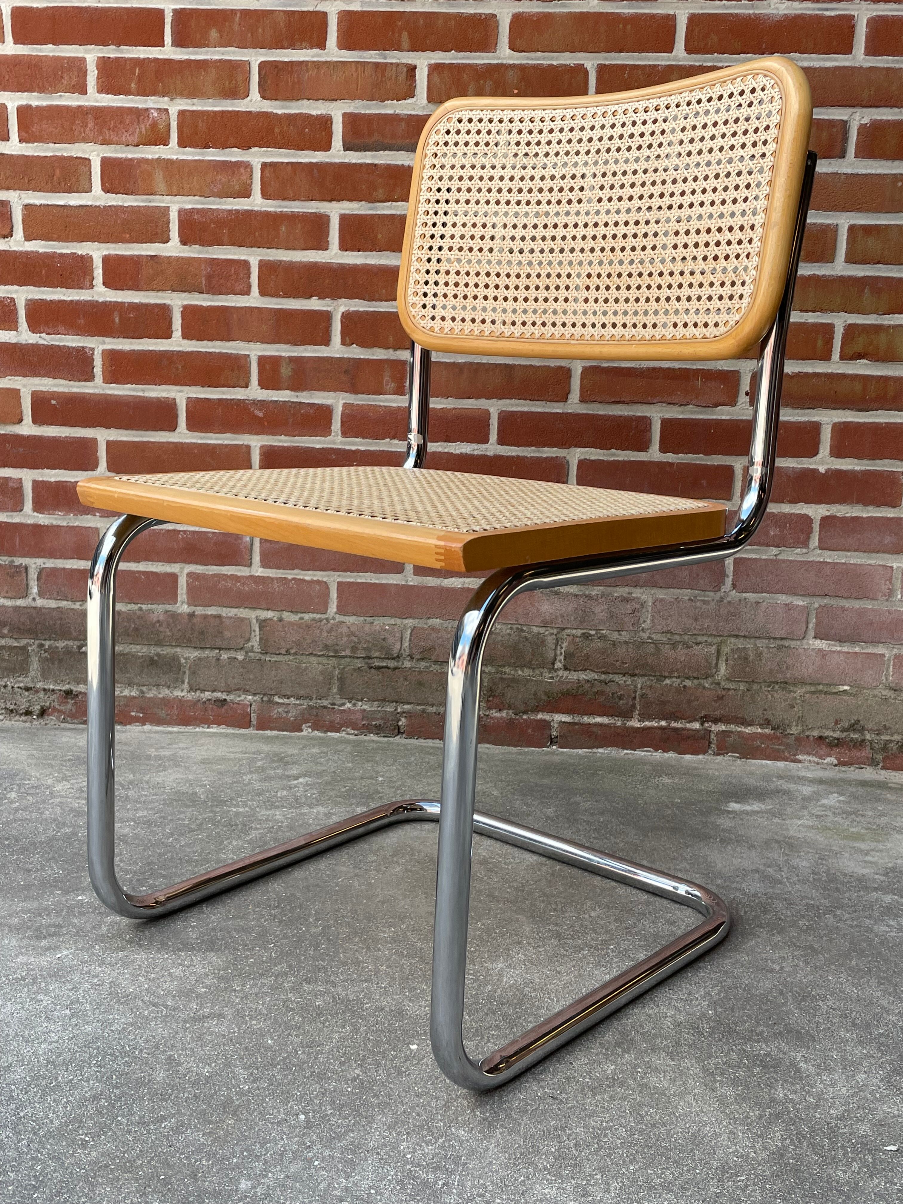 Cesca design chair model b32 in chrome