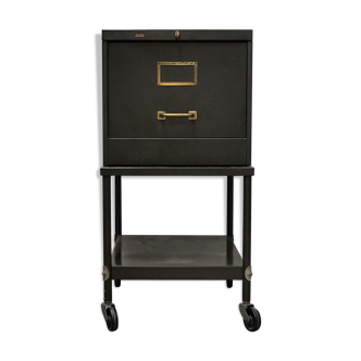 Roneo filing cabinet on wheels