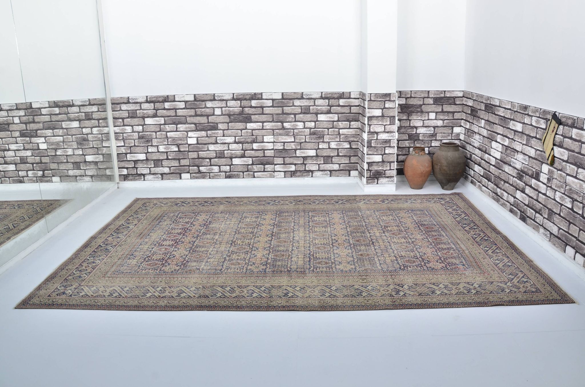 Tapis Oushak anatolien vintage de grande taille, référence 3020