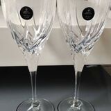 Set of 4 large red wine glasses/Royal Doulton Elegance. Made from high quality lead crystal. High 21 cm. New with box