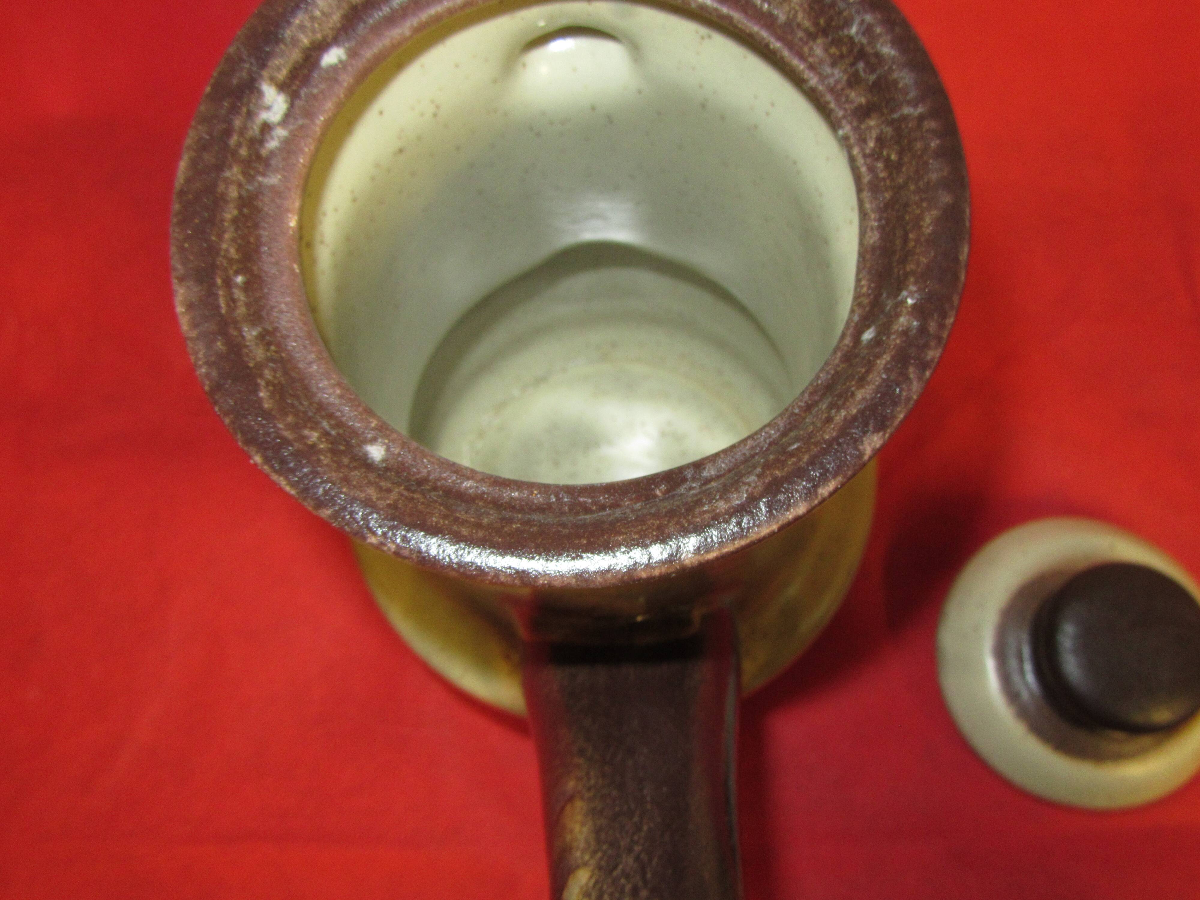 St Amand glazed earth cafeteria