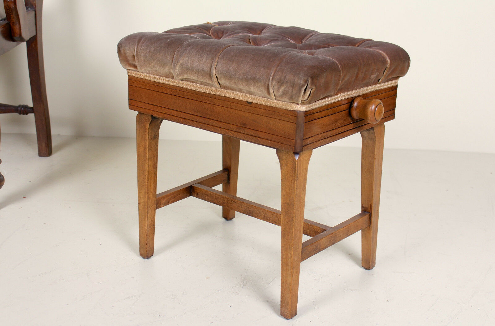 Antique piano stool