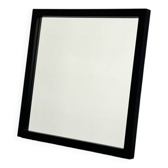 Miroir cadre carré noir modèle 4727 par Anna Castelli Ferrieri pour Kartell 1980s