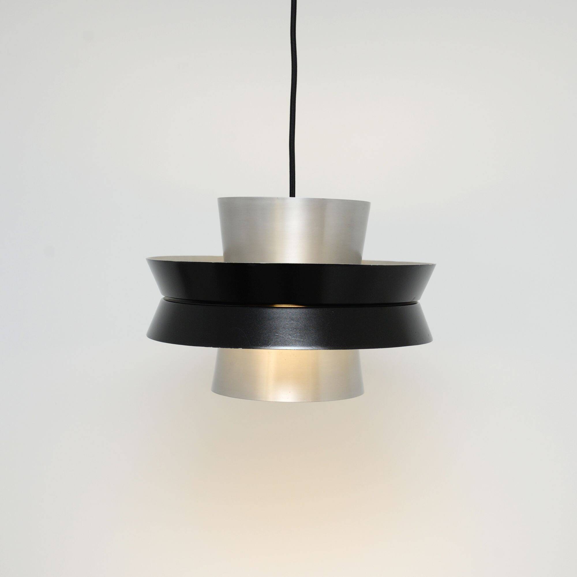 Silver lamp in the style of Trava by Carl Thore, 1960s