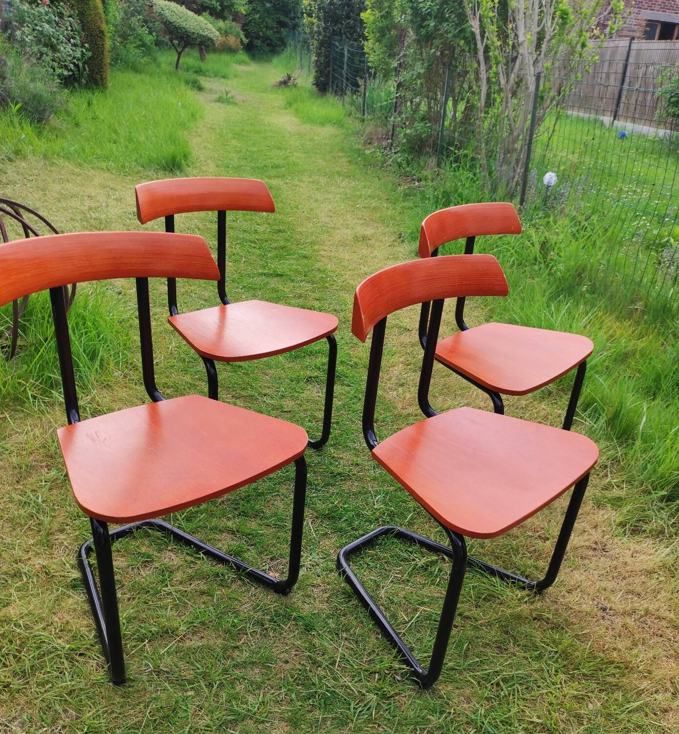 Set of four vintage chairs