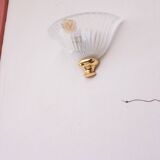 Murano Gold and Trasparent Wall Light, 1970