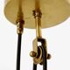 White Ceramic and Brass Adjustable Pendant Lamp, Italy