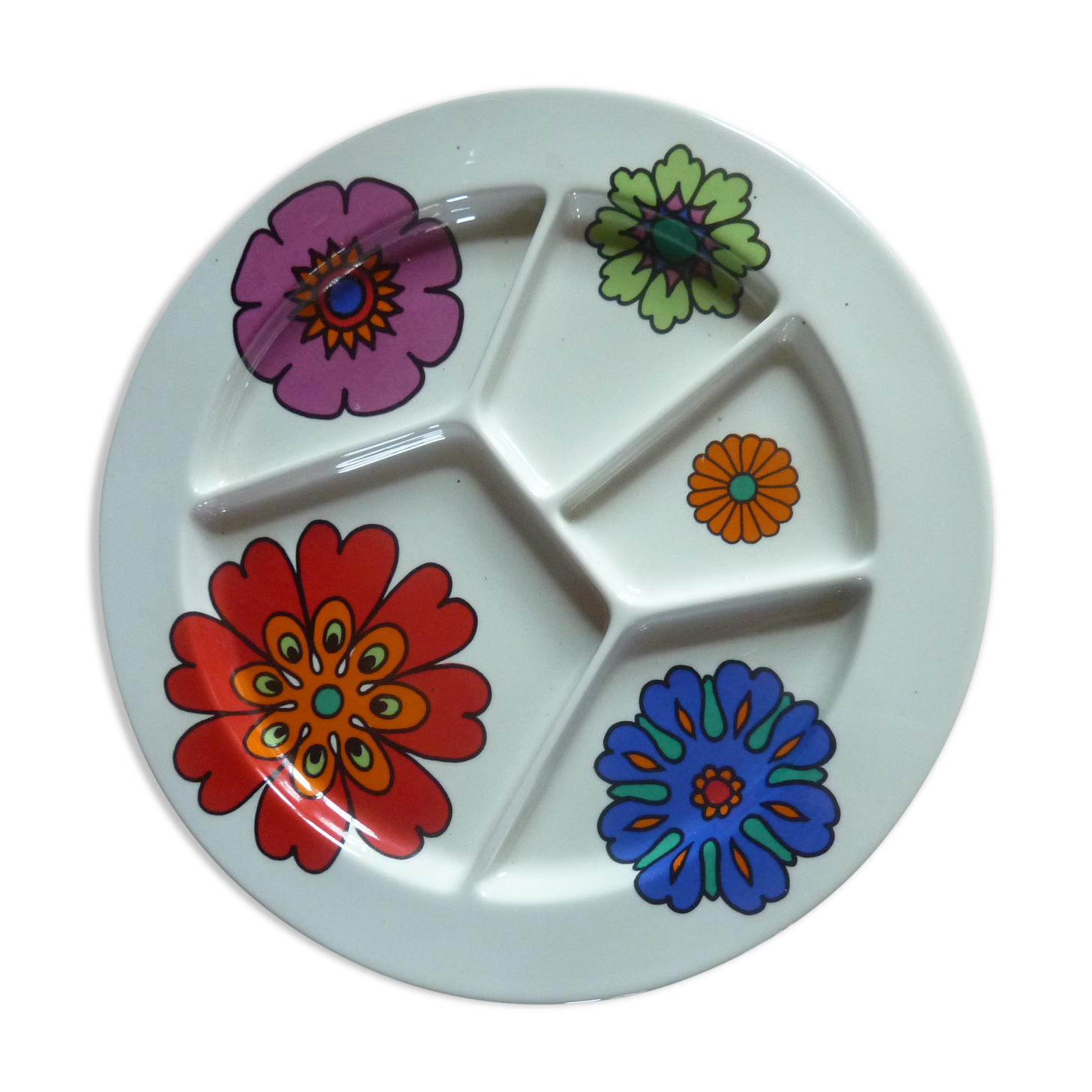 7 plates with fondu villeroy & boch power flower
