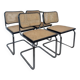 4 chaises Marcel Breuer Cesca Made in Italy