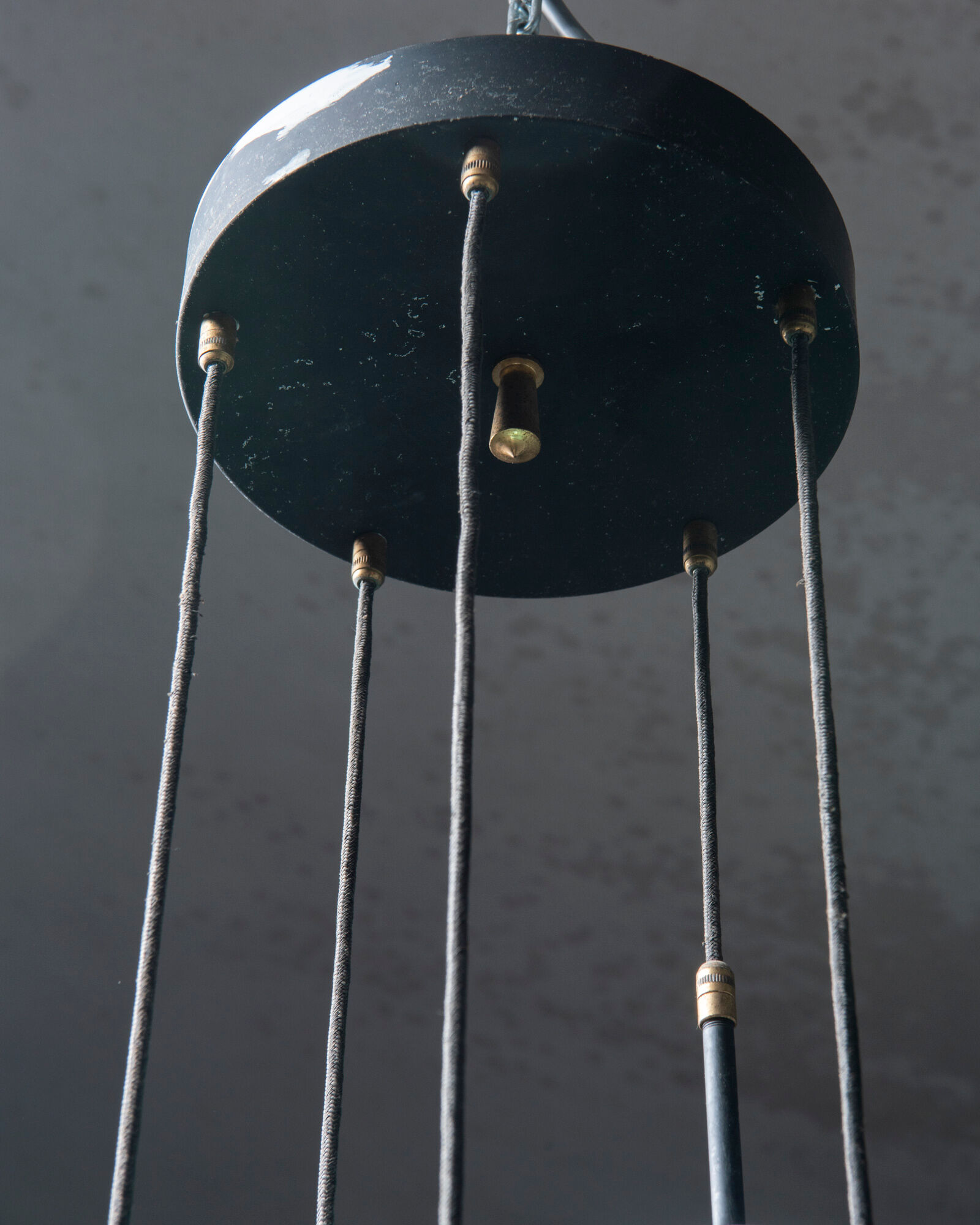 Chandelier in handblown glass Vistosi Italy 1950s