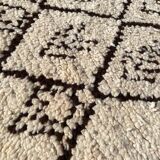 Vintage modern Moroccan Berber rug