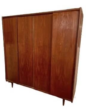 Vintage Scandinavian teak wardrobe