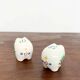 Ceramic pig salt and pepper shaker set