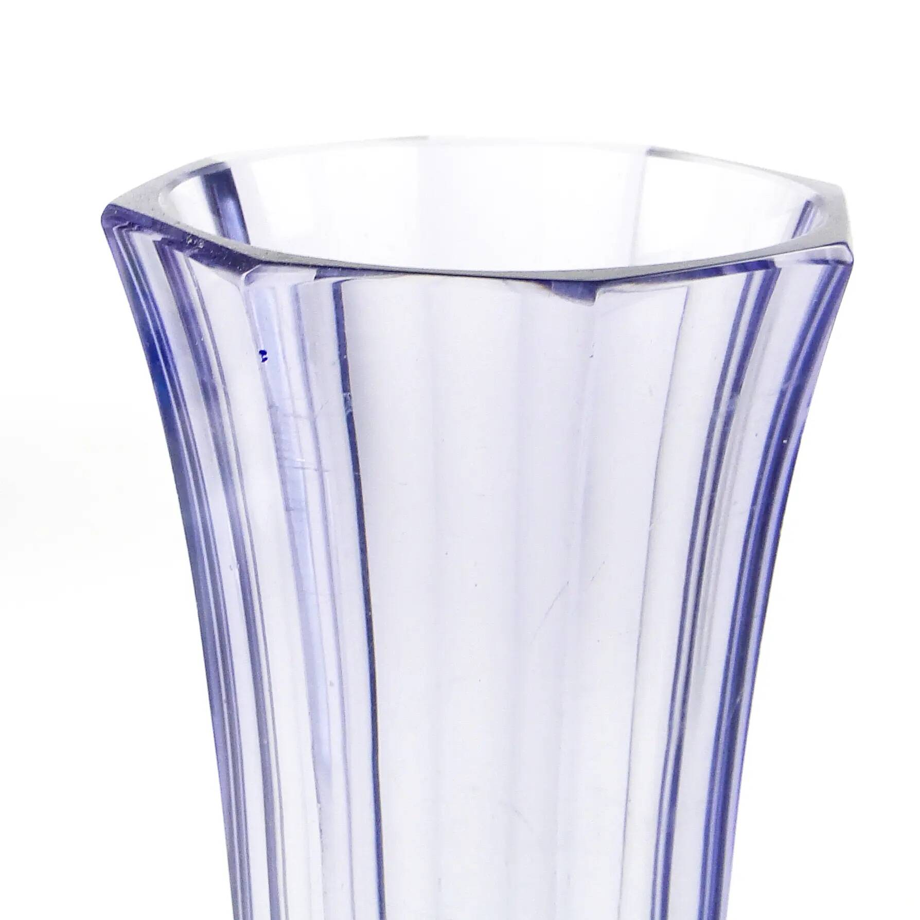 Art Deco vase, crystal, Moser, Czechoslovakia, 1930s