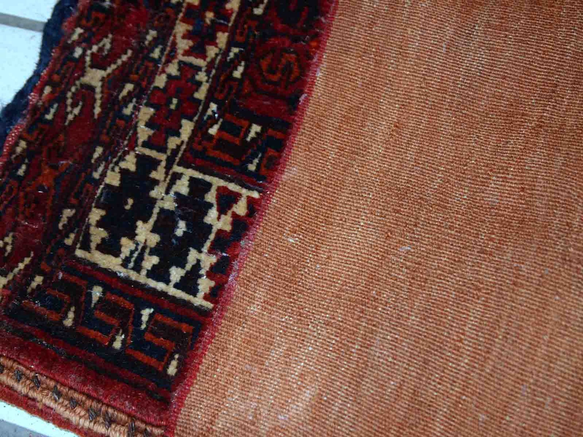 Ancient turkmen yomud handmade carpet 70cm x 118cm 1900s, 1c725