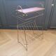 Vintage brass wire side table-magazine rack