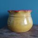 Planter, glazed terracotta flower pot, Provençal pottery