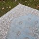 Vintage Turkish Oushak rug 212x265 cm