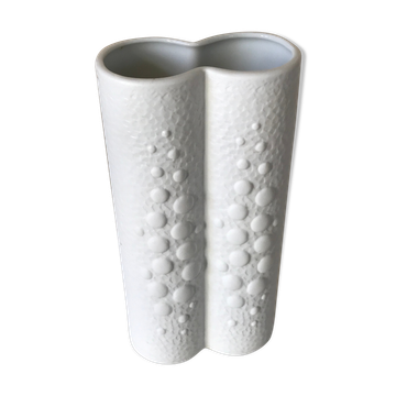 Vase en biscuit design annees 70