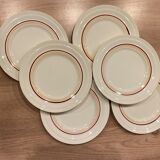 Set de 6 assiettes à dessert en faïence