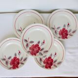 5 assiettes dessert vintage du Moulin des Loups et Orchies (210674)