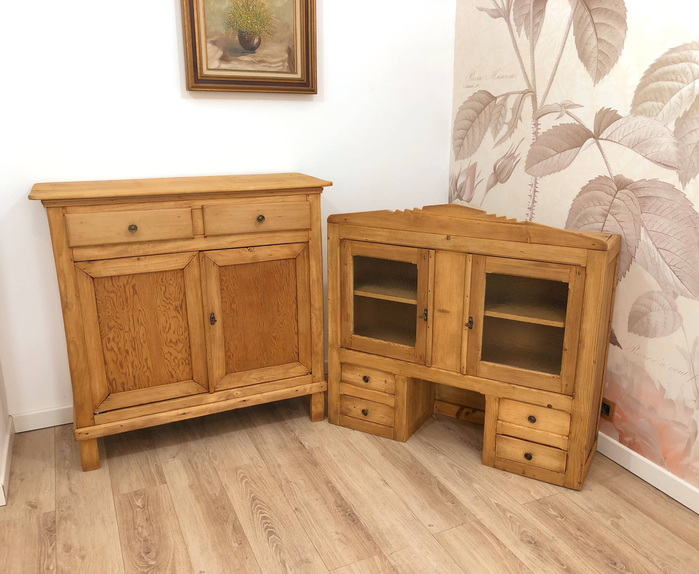 Solid pine country dresser from the 1950s