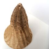 Wicker basket in cornucopia shape