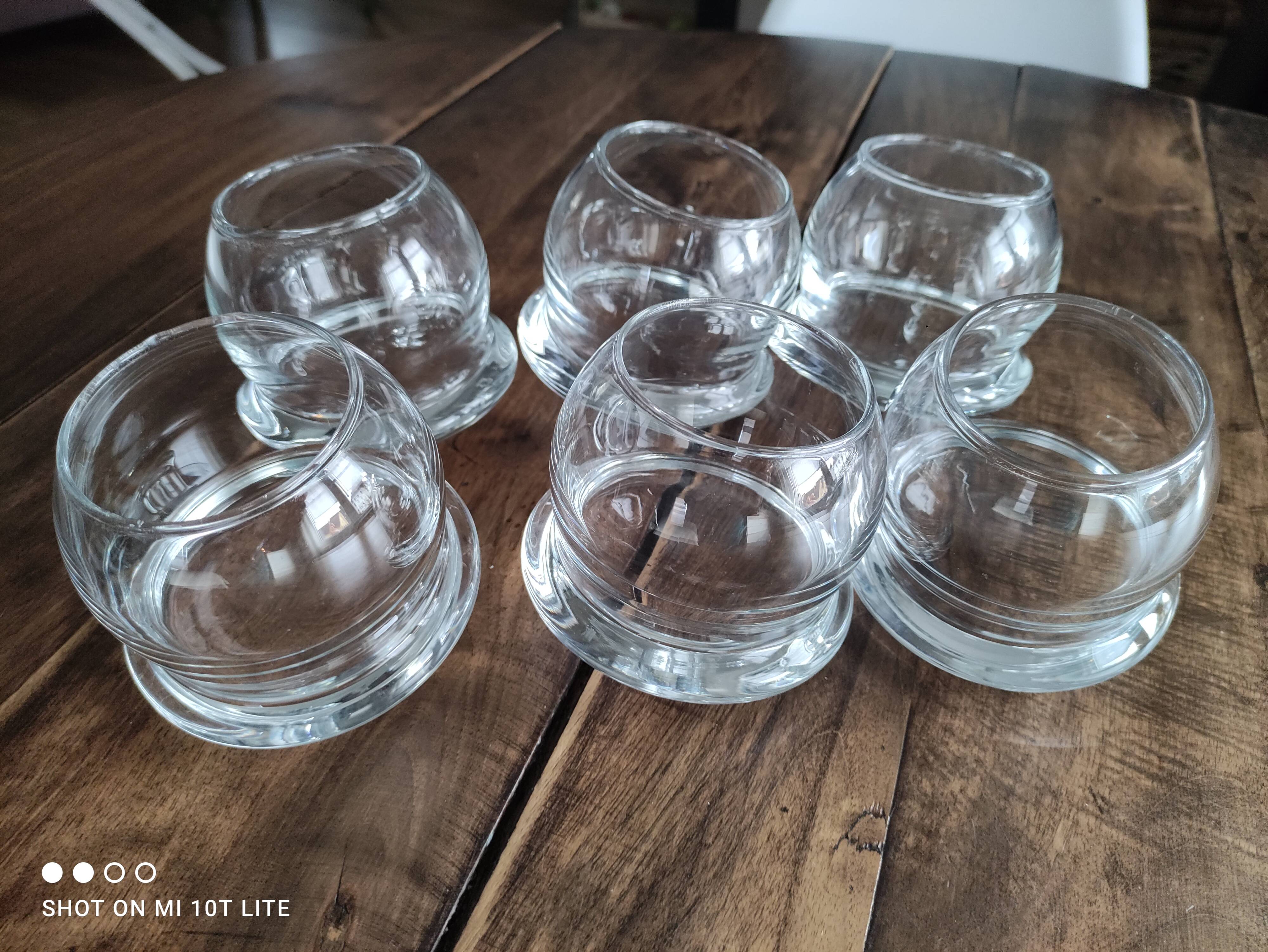 Set of 6 tumbler whiskey glasses
