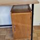 Vintage desk in metal and wood, 50s-60s