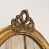 Vintage oval gilded mirror