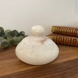 Old alabaster powder compact