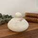 Old alabaster powder compact