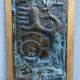 Vintage triptych in repoussé copper Judaïsa - signed