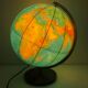 Large terrestrial globe PVC 42cm JRO Verlag vintage 1970