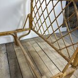 Lit en rotin et bambou, 1960