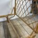 Vintage rattan and bamboo bed 1960s