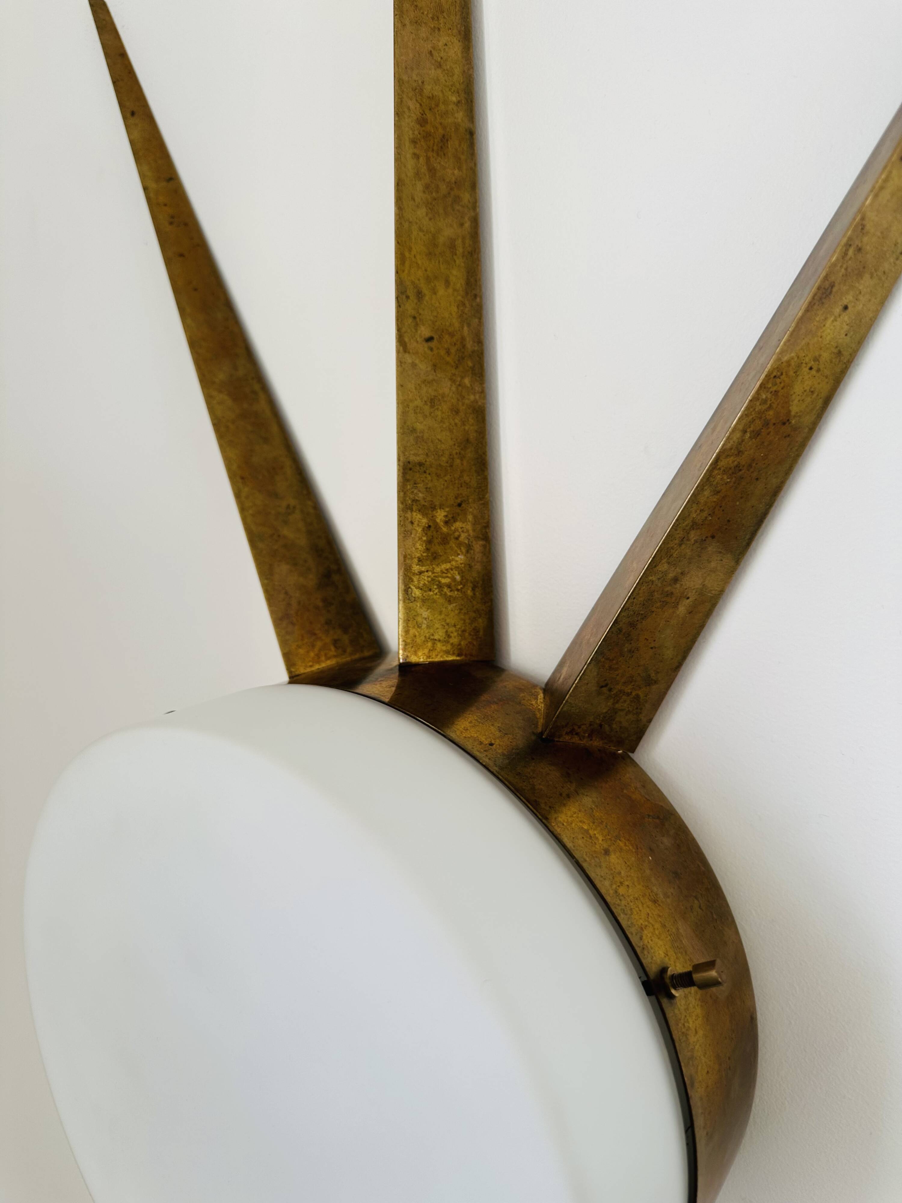 Gio Ponti Sun ceiling light produced by Arredoluce