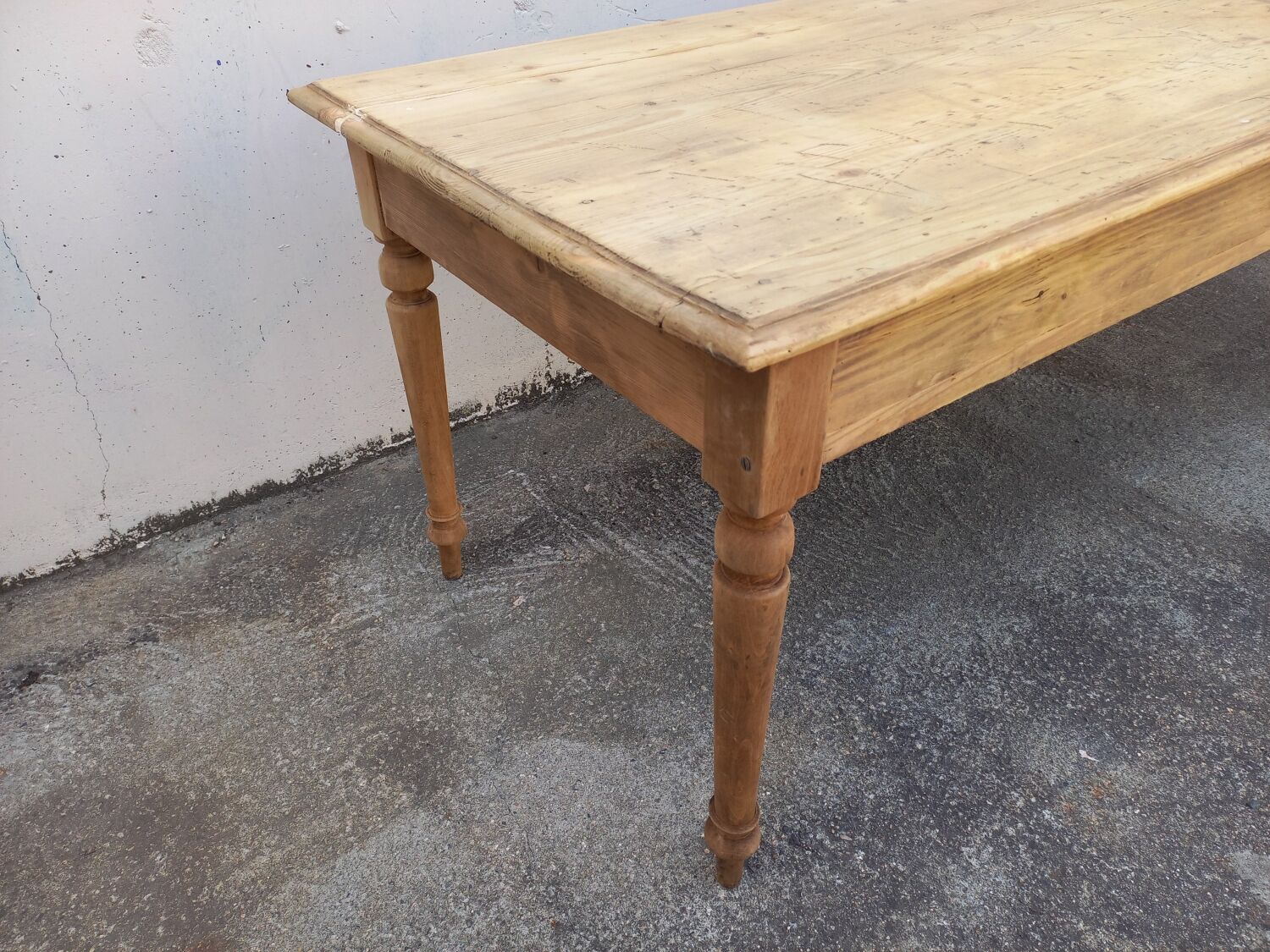 Table de ferme ancienne 200 cm