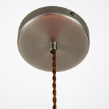 Suspension en verre rouge du milieu du siècle