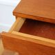 Vintage modernist oak bedside table 1960